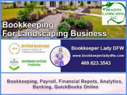 bookkeeping for landscaping business in DFW - Bookkeeper Lady DFW