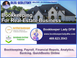 bookkeeping service for Realtors in Dallas-Fort Worth